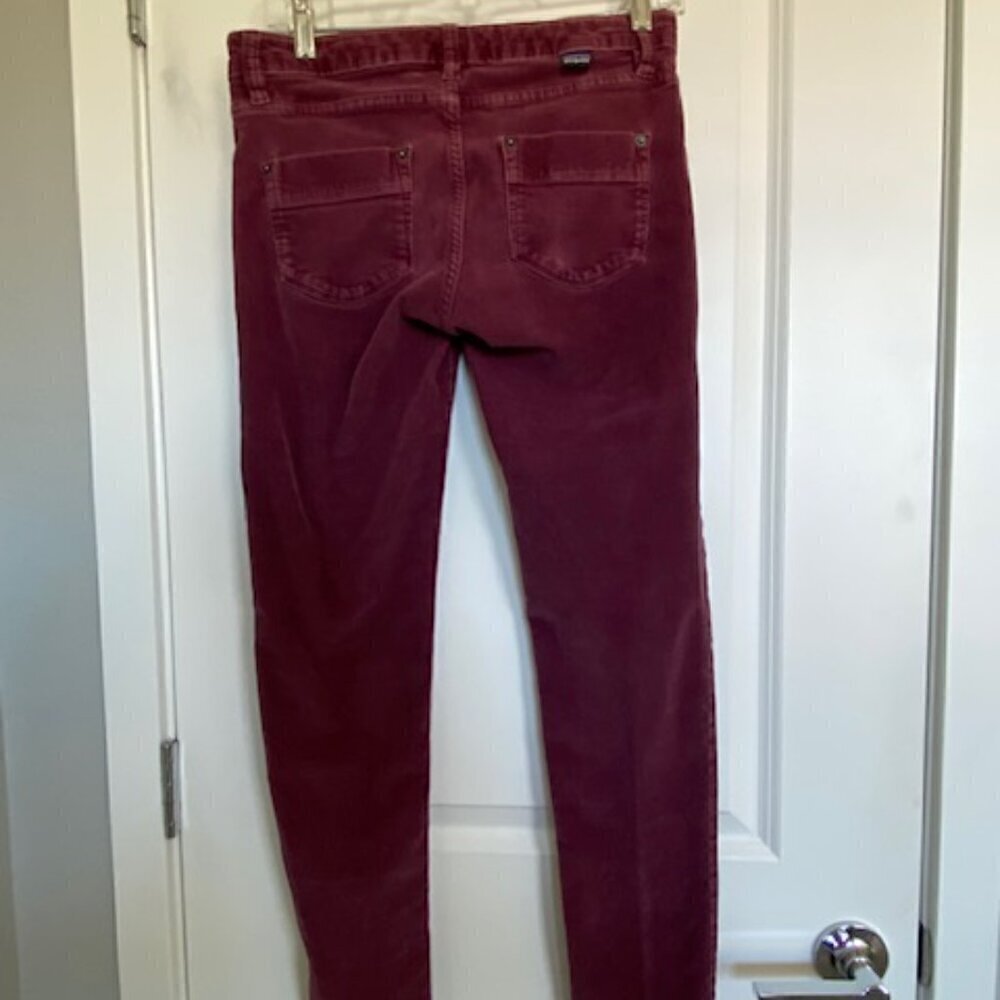 PATAGONIA Cotton Corduroy Slim Pants Jeans Burgundy 27 - Picture 9 of 15